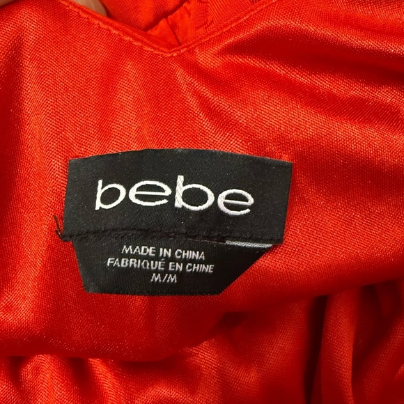 Bebe Vibrant Red Lady's dress size M - Picture 3 of 4